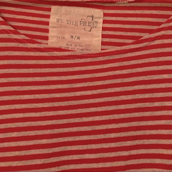 We The Free, Red Striped Peplum - Picture 3 of 3